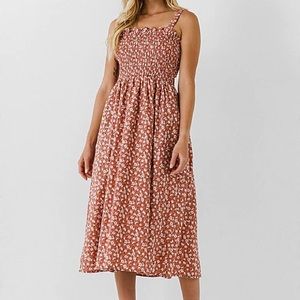 English Factory Floral Midi Dress - NEW, WITH TAGS